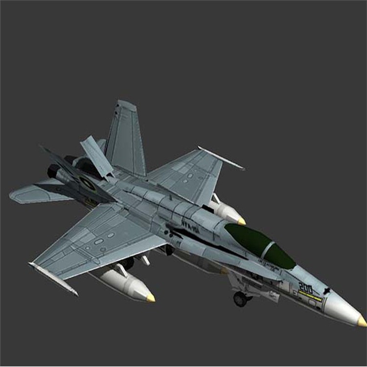 普定3D舰载战斗机模型